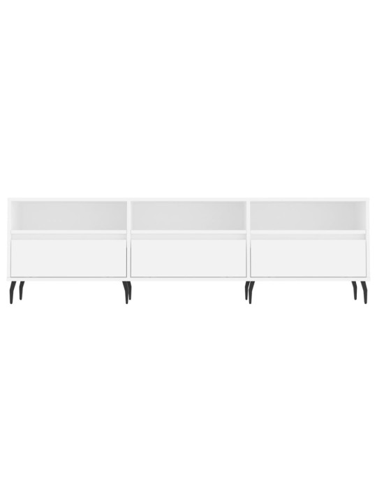 TV skříňka bílá 150 x 30 x 44,5 cm kompozitní dřevo