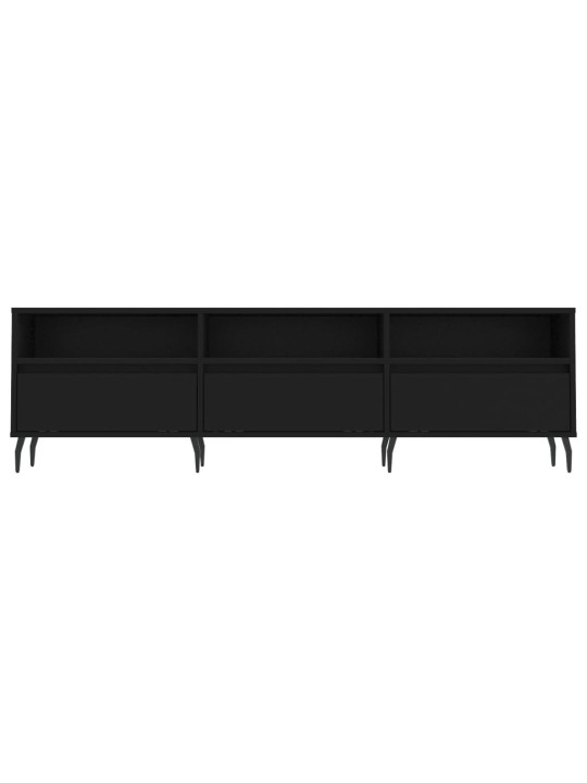 TV skříňka černá 150 x 30 x 44,5 cm kompozitní dřevo