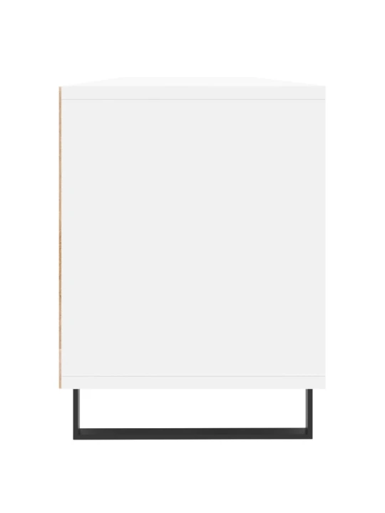 TV skříňka bílá 150 x 30 x 44,5 cm kompozitní dřevo