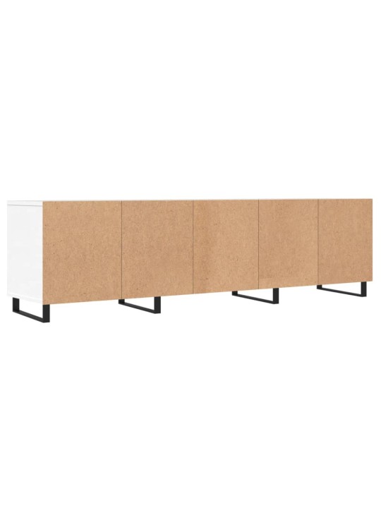TV skříňka bílá 150 x 30 x 44,5 cm kompozitní dřevo