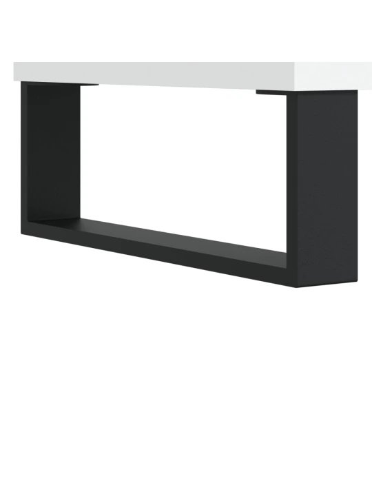TV skříňka bílá 150 x 30 x 44,5 cm kompozitní dřevo