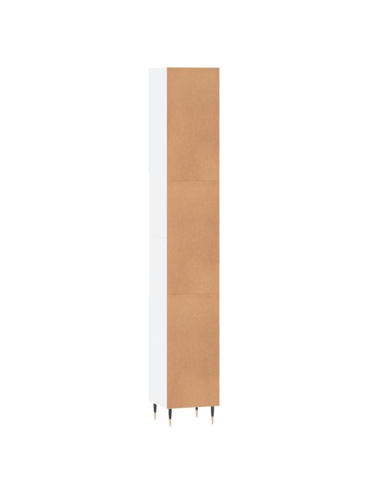 Koupelnová skříňka bílá 30 x 30 x 190 cm kompozitní dřevo
