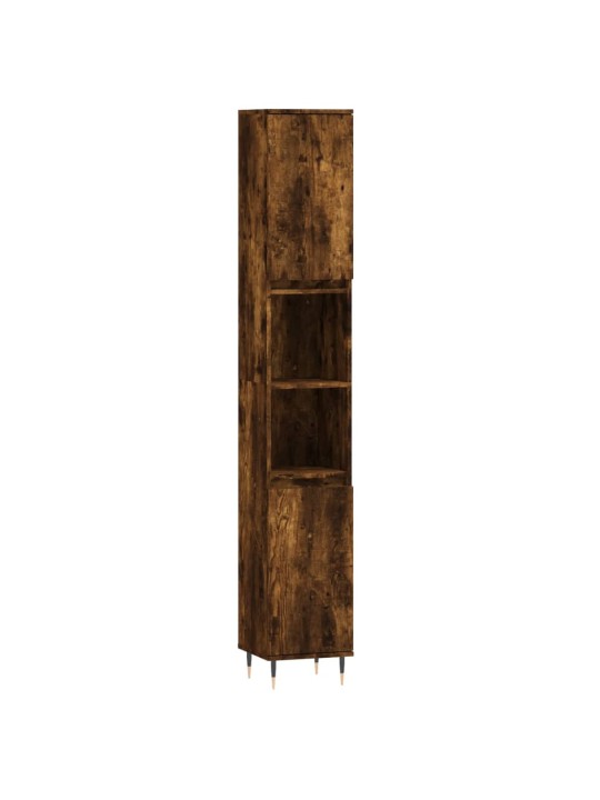 Koupelnová skříňka kouřový dub 30x30x190 cm kompozitní dřevo