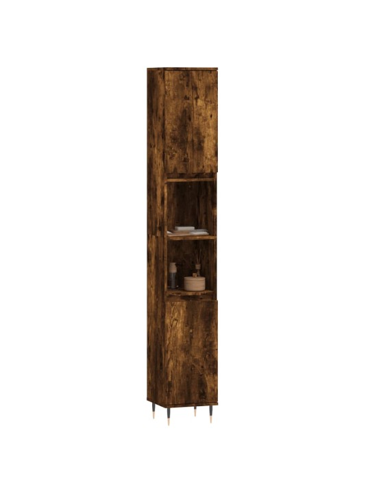 Koupelnová skříňka kouřový dub 30x30x190 cm kompozitní dřevo