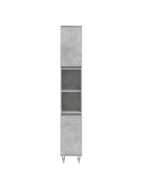 Koupelnová skříňka betonově šedá 30x30x190 cm kompozitní dřevo