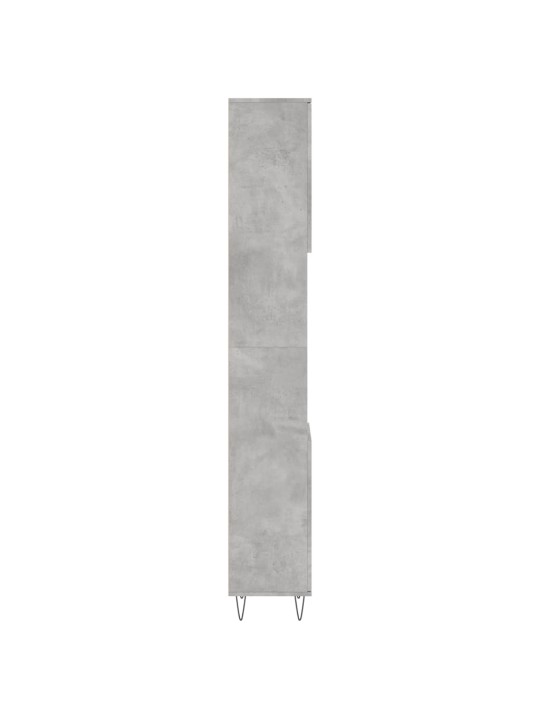 Koupelnová skříňka betonově šedá 30x30x190 cm kompozitní dřevo