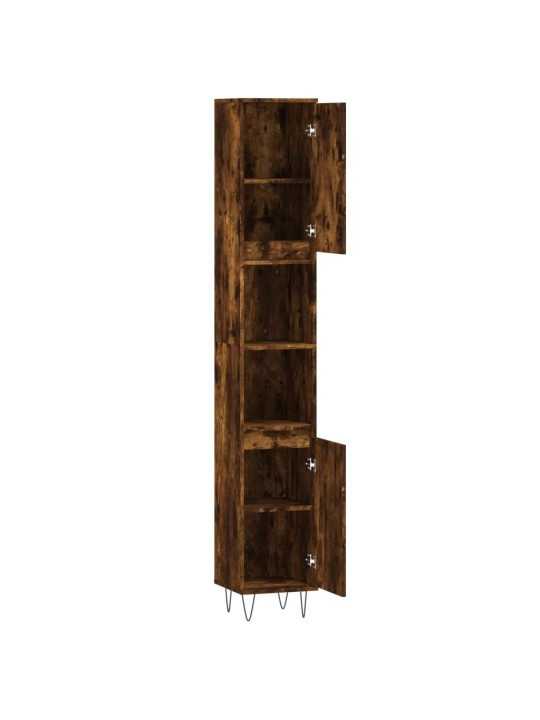 Koupelnová skříňka kouřový dub 30x30x190 cm kompozitní dřevo
