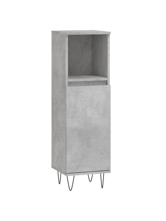 Koupelnová skříňka betonově šedá 30x30x100 cm kompozitní dřevo