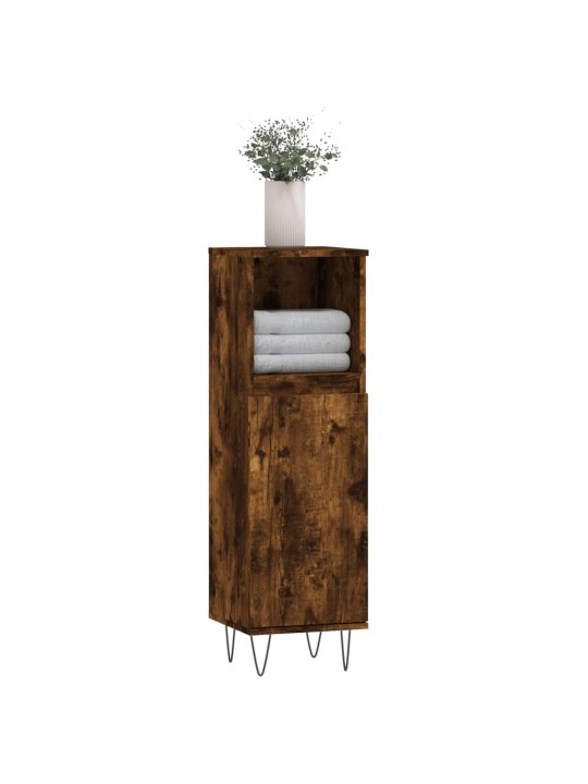 Koupelnová skříňka kouřový dub 30x30x100 cm kompozitní dřevo
