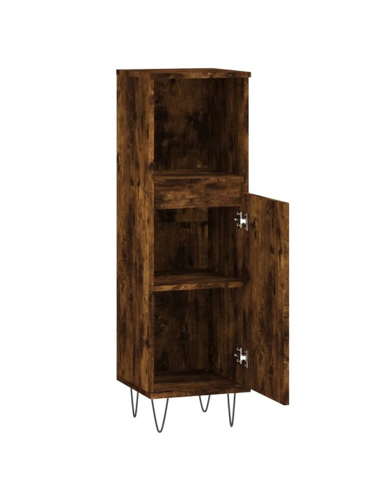 Koupelnová skříňka kouřový dub 30x30x100 cm kompozitní dřevo