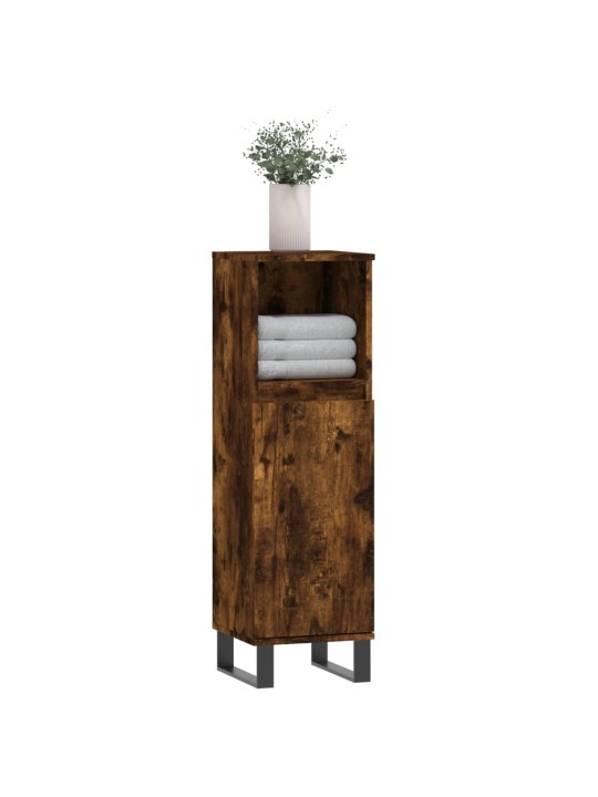 Koupelnová skříňka kouřový dub 30x30x100 cm kompozitní dřevo