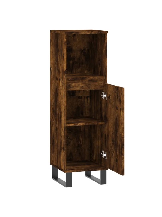Koupelnová skříňka kouřový dub 30x30x100 cm kompozitní dřevo