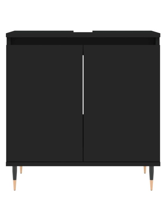 Koupelnová skříňka černá 58 x 33 x 60 cm kompozitní dřevo