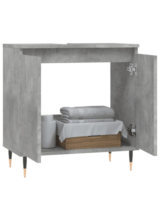 Koupelnová skříňka betonově šedá 58x33x60 cm kompozitní dřevo