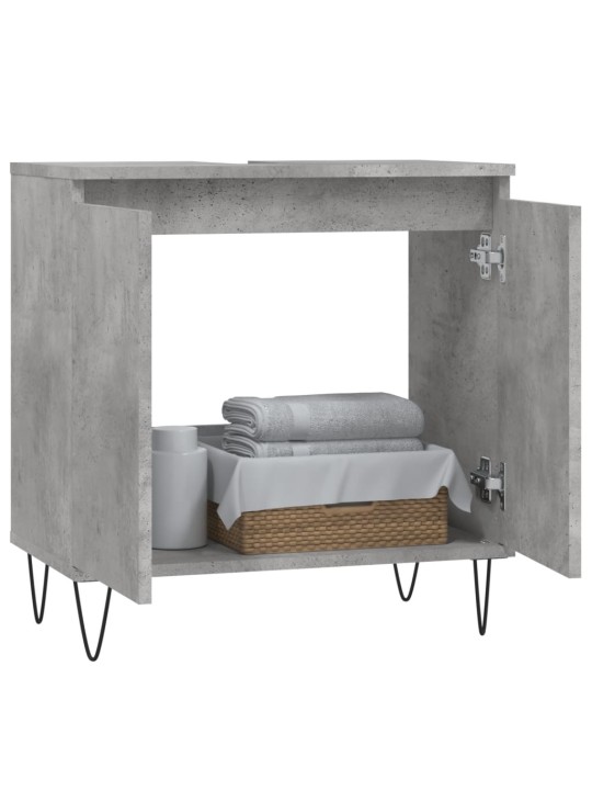 Koupelnová skříňka betonově šedá 58x33x60 cm kompozitní dřevo