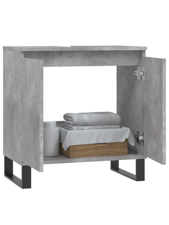 Koupelnová skříňka betonově šedá 58x33x60 cm kompozitní dřevo