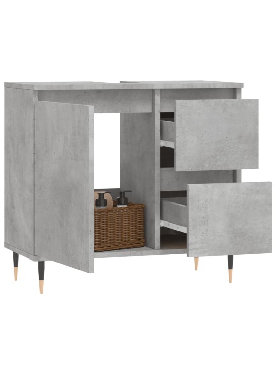 Koupelnová skříňka betonově šedá 65x33x60 cm kompozitní dřevo