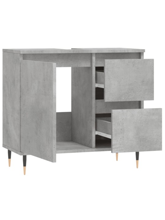Koupelnová skříňka betonově šedá 65x33x60 cm kompozitní dřevo