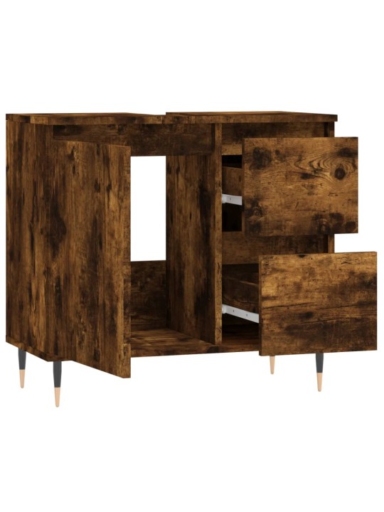 Koupelnová skříňka kouřový dub 65 x 33 x 60 cm kompozitní dřevo