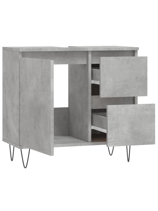 Koupelnová skříňka betonově šedá 65x33x60 cm kompozitní dřevo