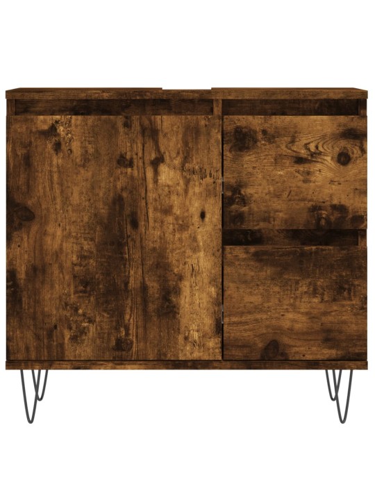 Koupelnová skříňka kouřový dub 65 x 33 x 60 cm kompozitní dřevo