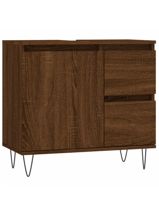 Koupelnová skříňka hnědý dub 65 x 33 x 60 cm kompozitní dřevo