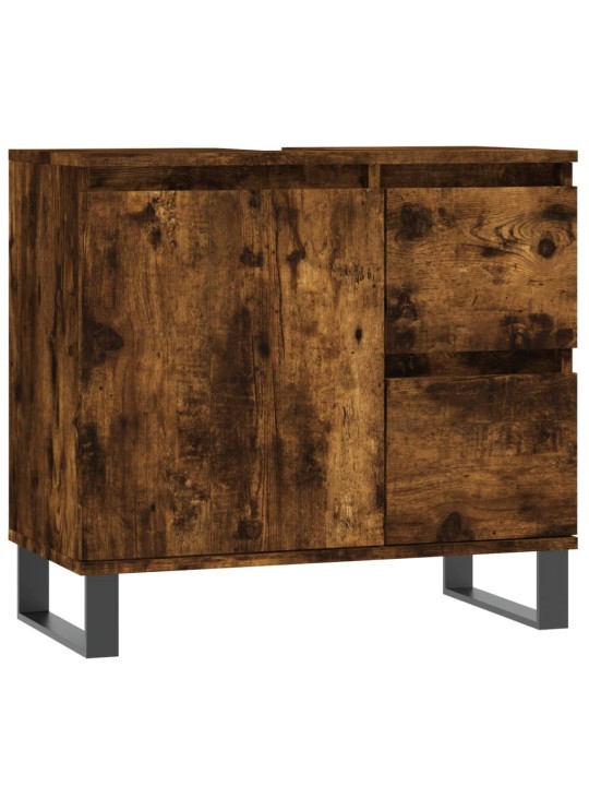 Koupelnová skříňka kouřový dub 65 x 33 x 60 cm kompozitní dřevo