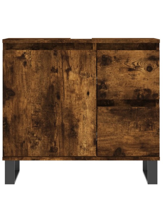 Koupelnová skříňka kouřový dub 65 x 33 x 60 cm kompozitní dřevo