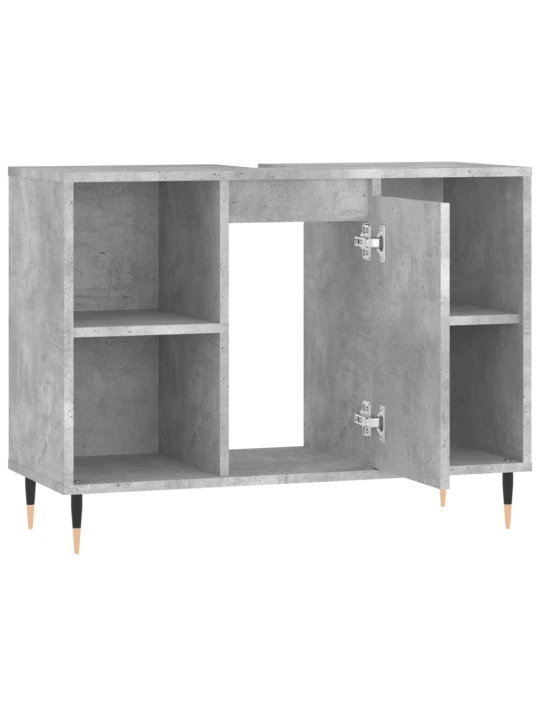 Koupelnová skříňka betonově šedá 80x33x60 cm kompozitní dřevo