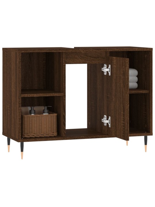 Koupelnová skříňka hnědý dub 80 x 33 x 60 cm kompozitní dřevo