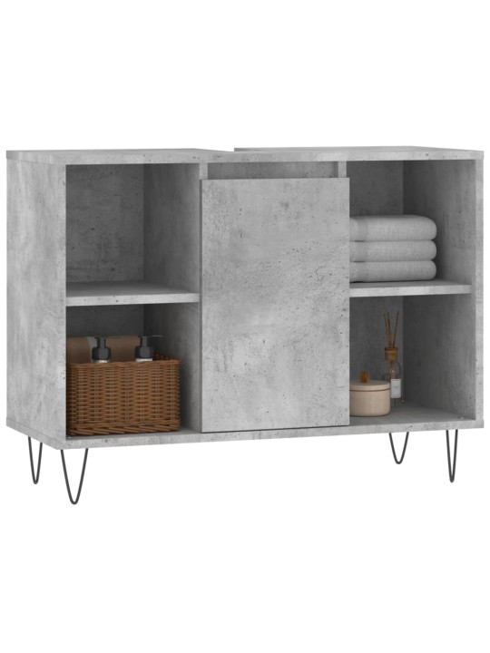Koupelnová skříňka betonově šedá 80x33x60 cm kompozitní dřevo