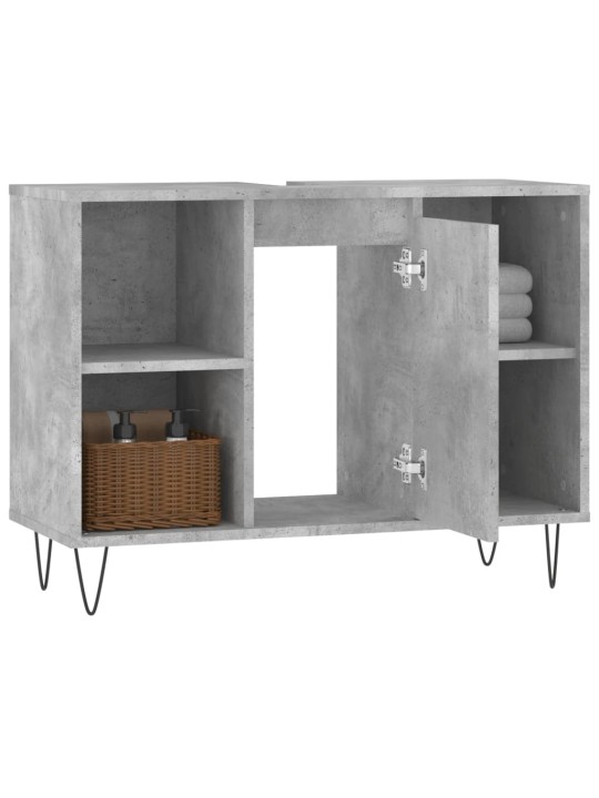 Koupelnová skříňka betonově šedá 80x33x60 cm kompozitní dřevo