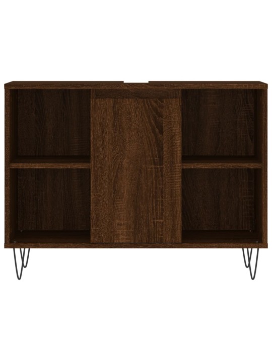 Koupelnová skříňka hnědý dub 80 x 33 x 60 cm kompozitní dřevo