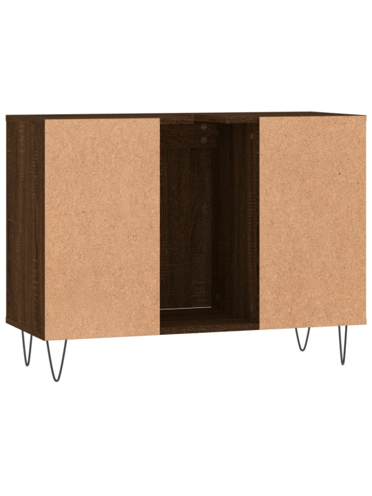 Koupelnová skříňka hnědý dub 80 x 33 x 60 cm kompozitní dřevo