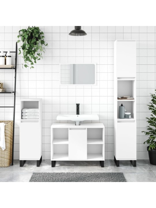 Koupelnová skříňka bílá 80 x 33 x 60 cm kompozitní dřevo