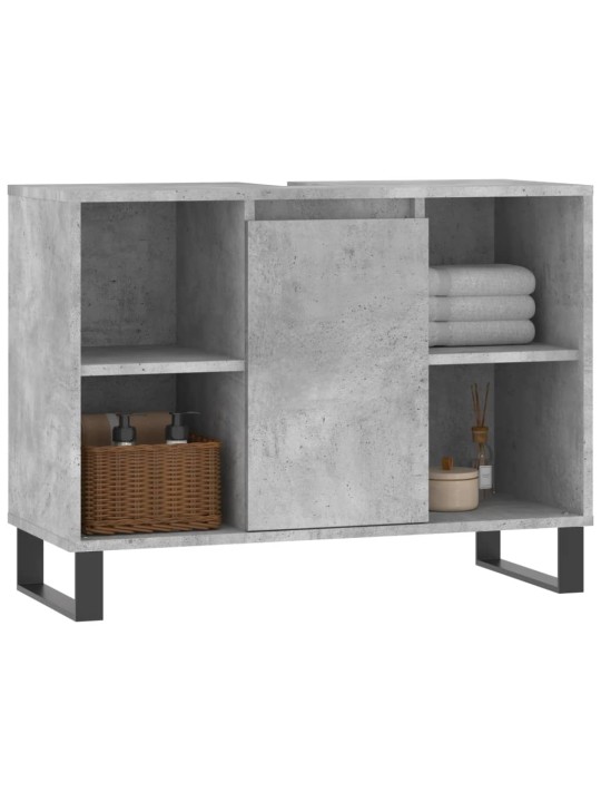 Koupelnová skříňka betonově šedá 80x33x60 cm kompozitní dřevo