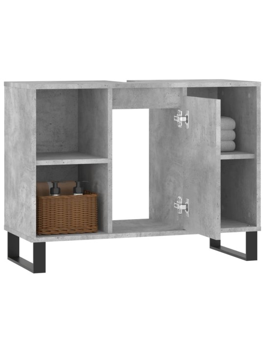 Koupelnová skříňka betonově šedá 80x33x60 cm kompozitní dřevo