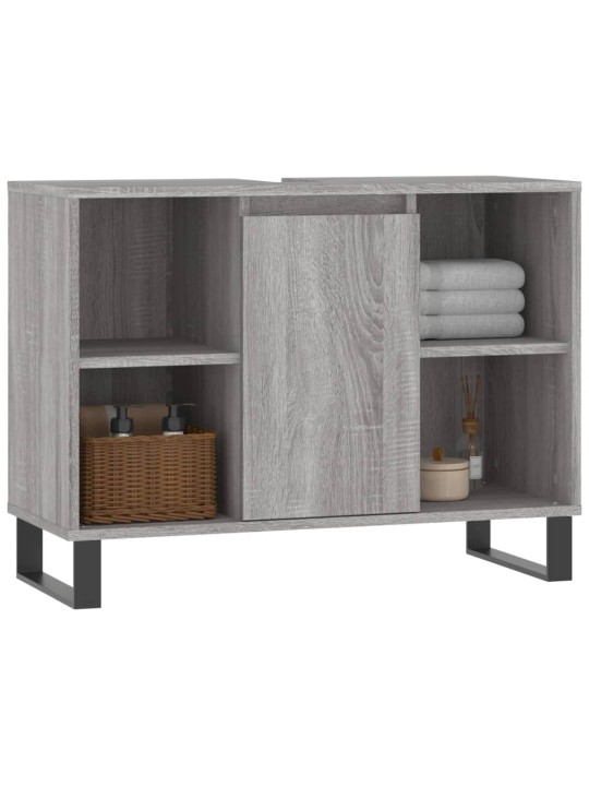 Koupelnová skříňka šedá sonoma 80 x 33 x 60 cm kompozitní dřevo