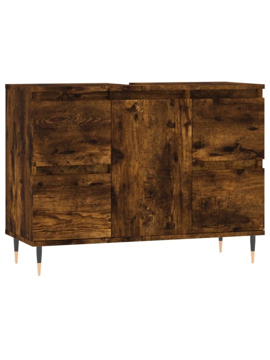 Koupelnová skříňka kouřový dub 80 x 33 x 60 cm kompozitní dřevo