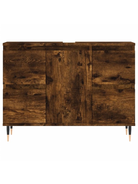 Koupelnová skříňka kouřový dub 80 x 33 x 60 cm kompozitní dřevo