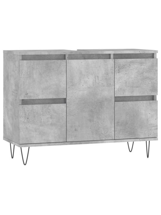 Koupelnová skříňka betonově šedá 80x33x60 cm kompozitní dřevo