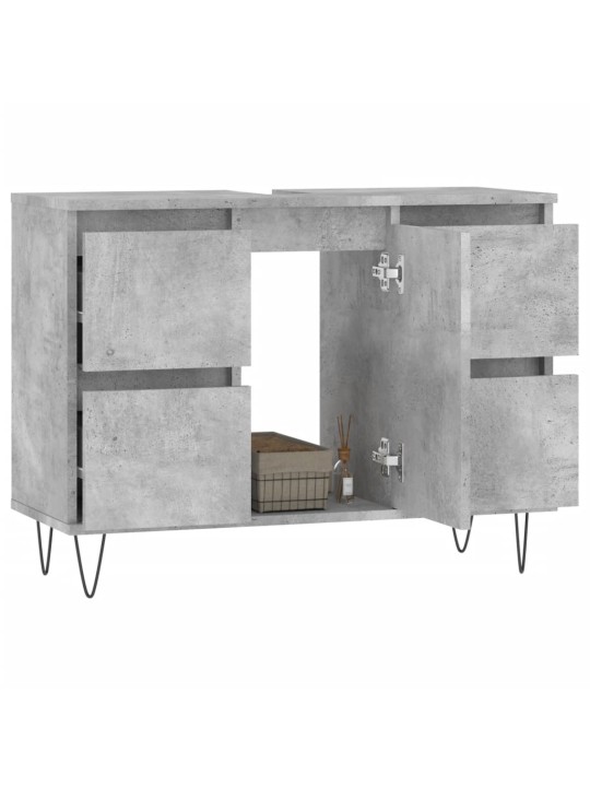Koupelnová skříňka betonově šedá 80x33x60 cm kompozitní dřevo