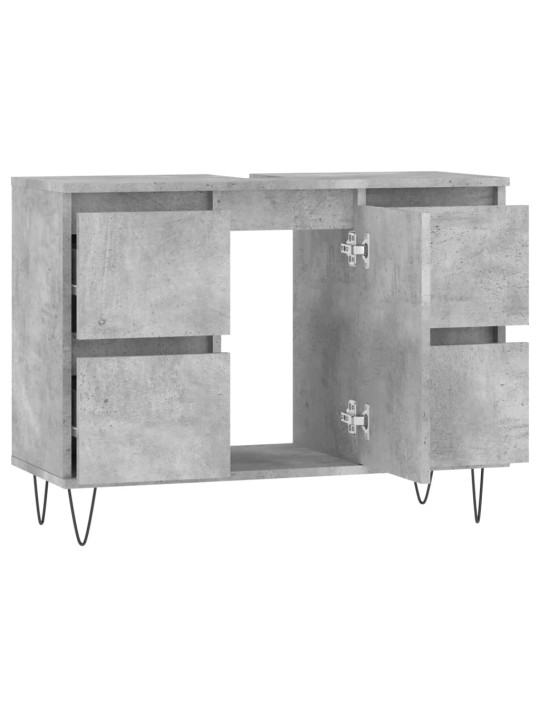 Koupelnová skříňka betonově šedá 80x33x60 cm kompozitní dřevo