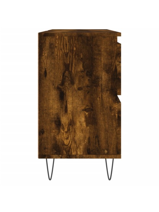 Koupelnová skříňka kouřový dub 80 x 33 x 60 cm kompozitní dřevo