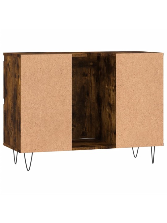 Koupelnová skříňka kouřový dub 80 x 33 x 60 cm kompozitní dřevo