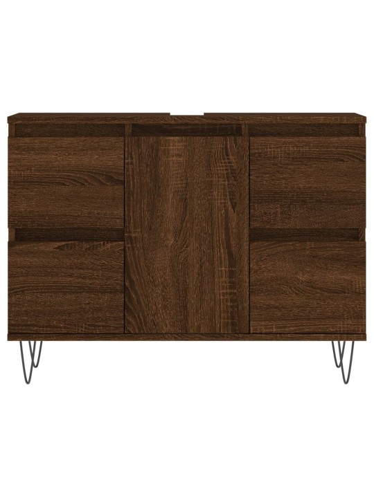Koupelnová skříňka hnědý dub 80 x 33 x 60 cm kompozitní dřevo