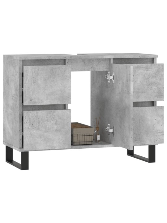 Koupelnová skříňka betonově šedá 80x33x60 cm kompozitní dřevo