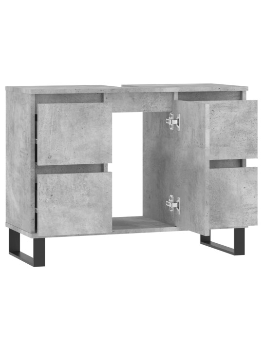 Koupelnová skříňka betonově šedá 80x33x60 cm kompozitní dřevo
