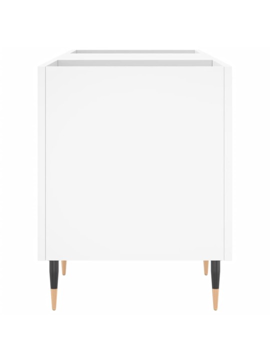 Skříňka na LP desky bílá 121 x 38 x 48 cm kompozitní dřevo