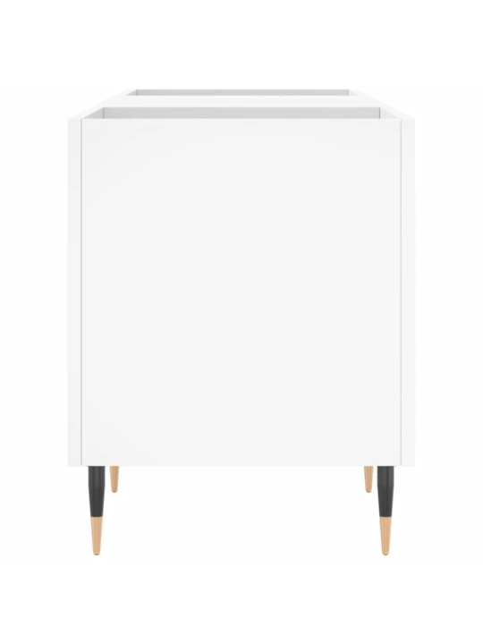 Skříňka na LP desky bílá 121 x 38 x 48 cm kompozitní dřevo